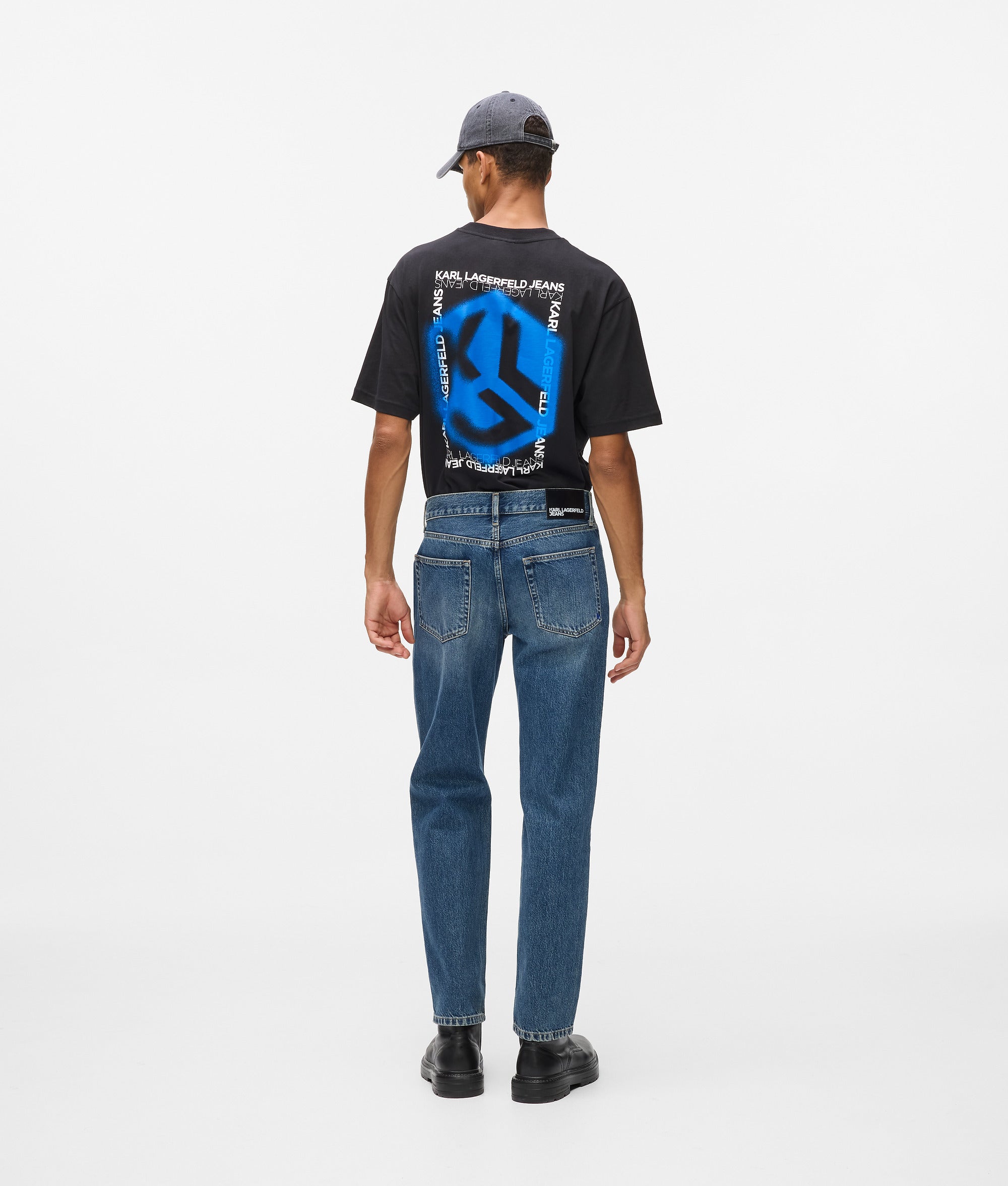 Rechte jeans met vintage wassing