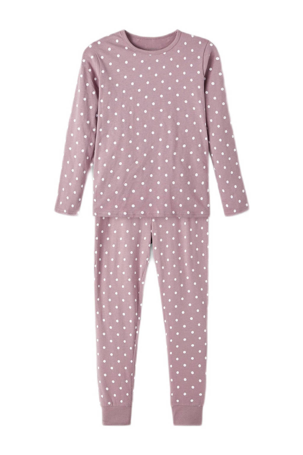 NAME IT pyjama - set van 2 all over print roze/lila