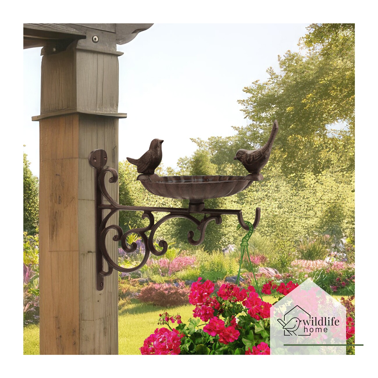 WILDLIFE HOME Vogeltränke mit Wandhalterung