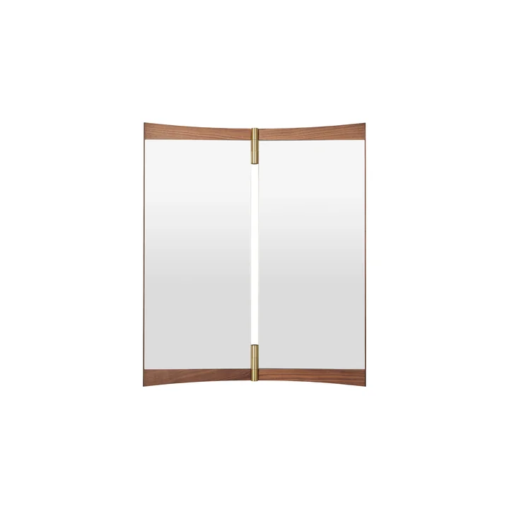 Gubi - Vanity 2 Wandspiegel, 69 x 58 cm, Walnuss