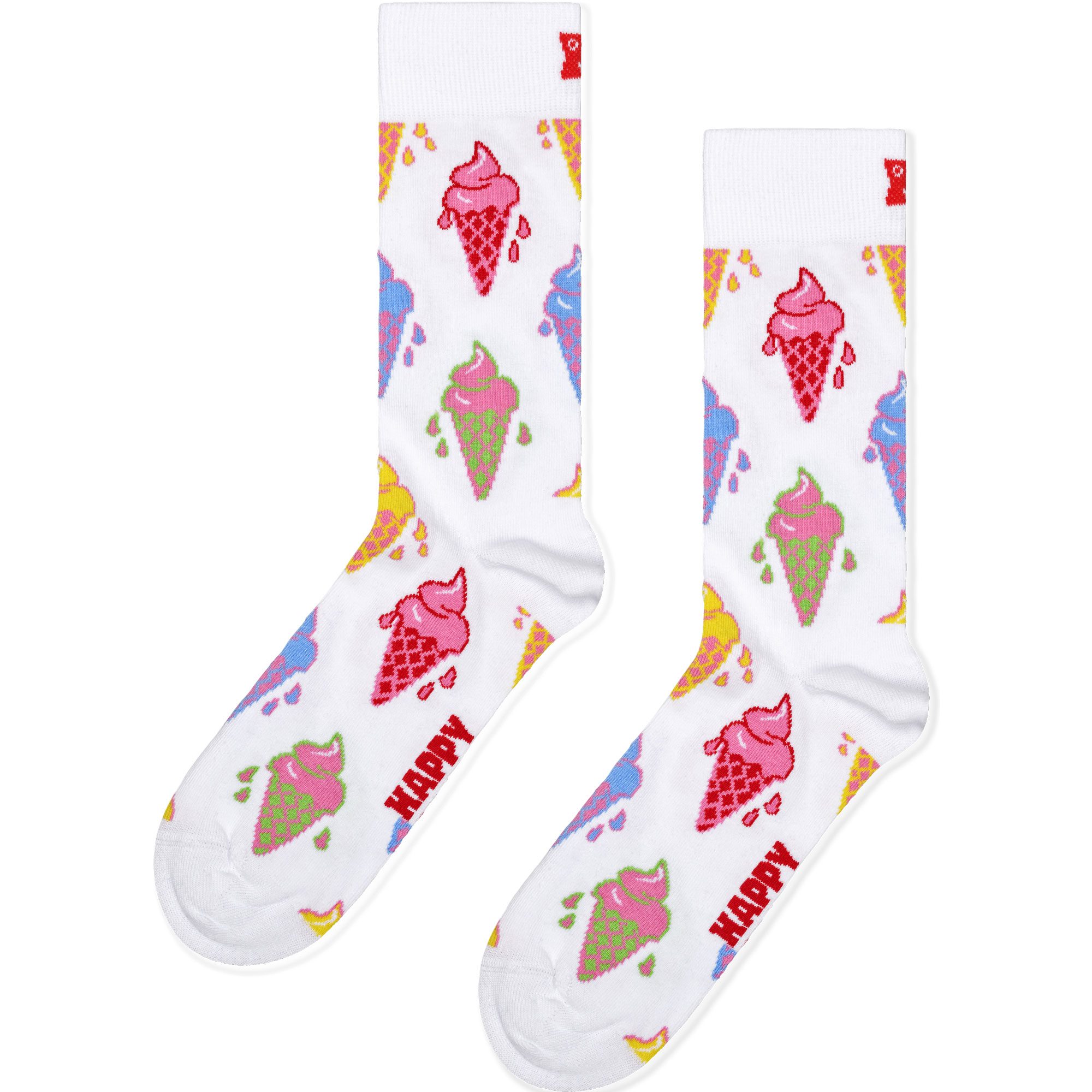 Happy Socks Ice Cream Socken weß