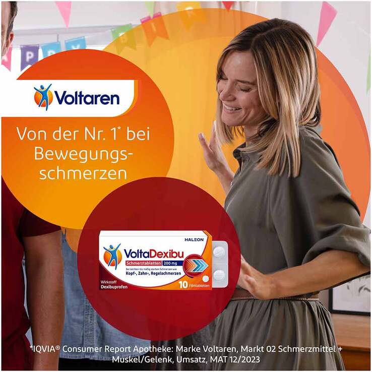 VoltaDexibu Schmerztabletten 200 mg Filmtabletten, 20 St