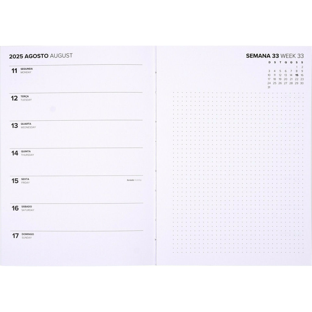 Agenda A5 2025 Semanal Plan Note! (artigo sortido)