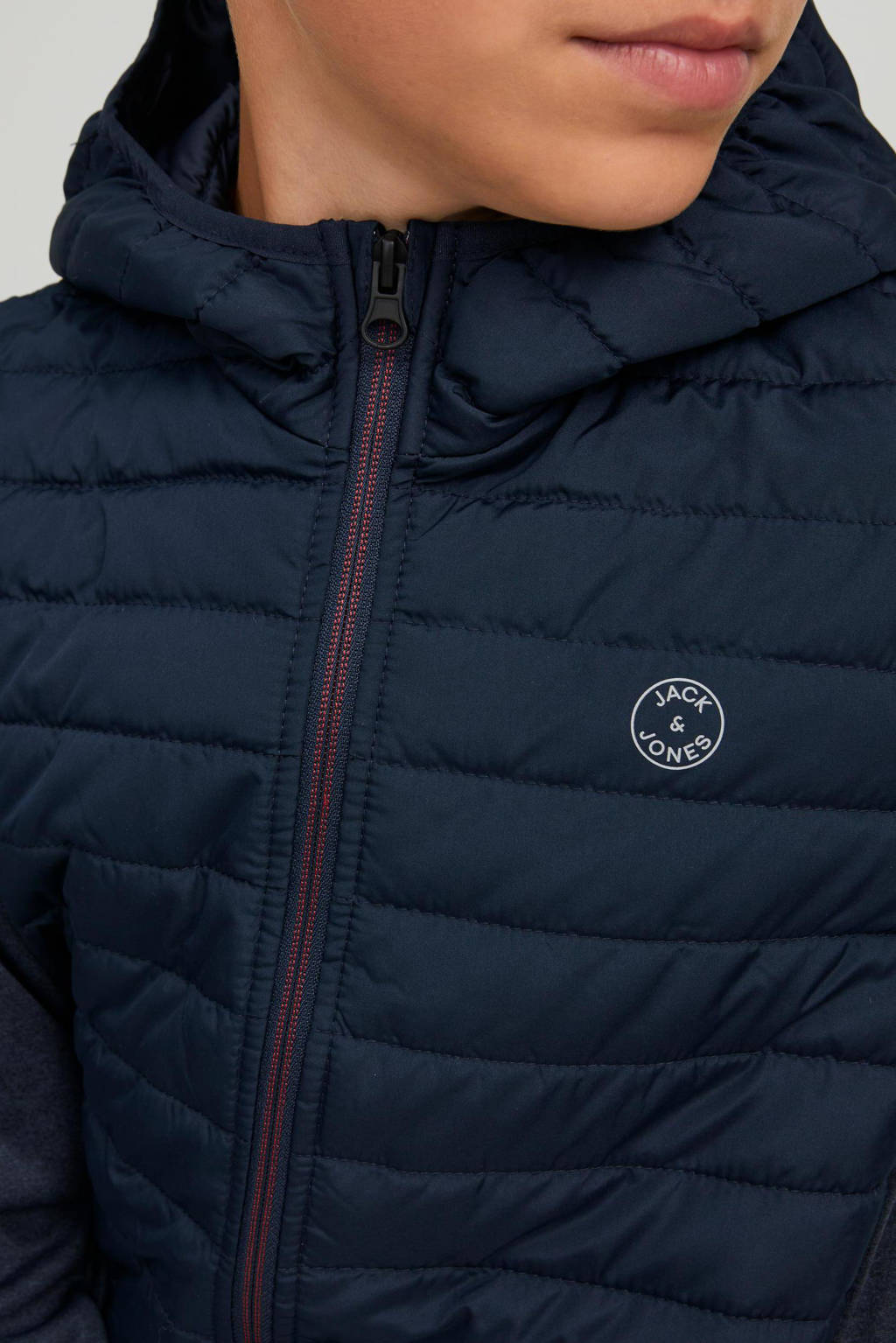 JACK & JONES gewatteerde tussenjas JJEMULTI donkerblauw