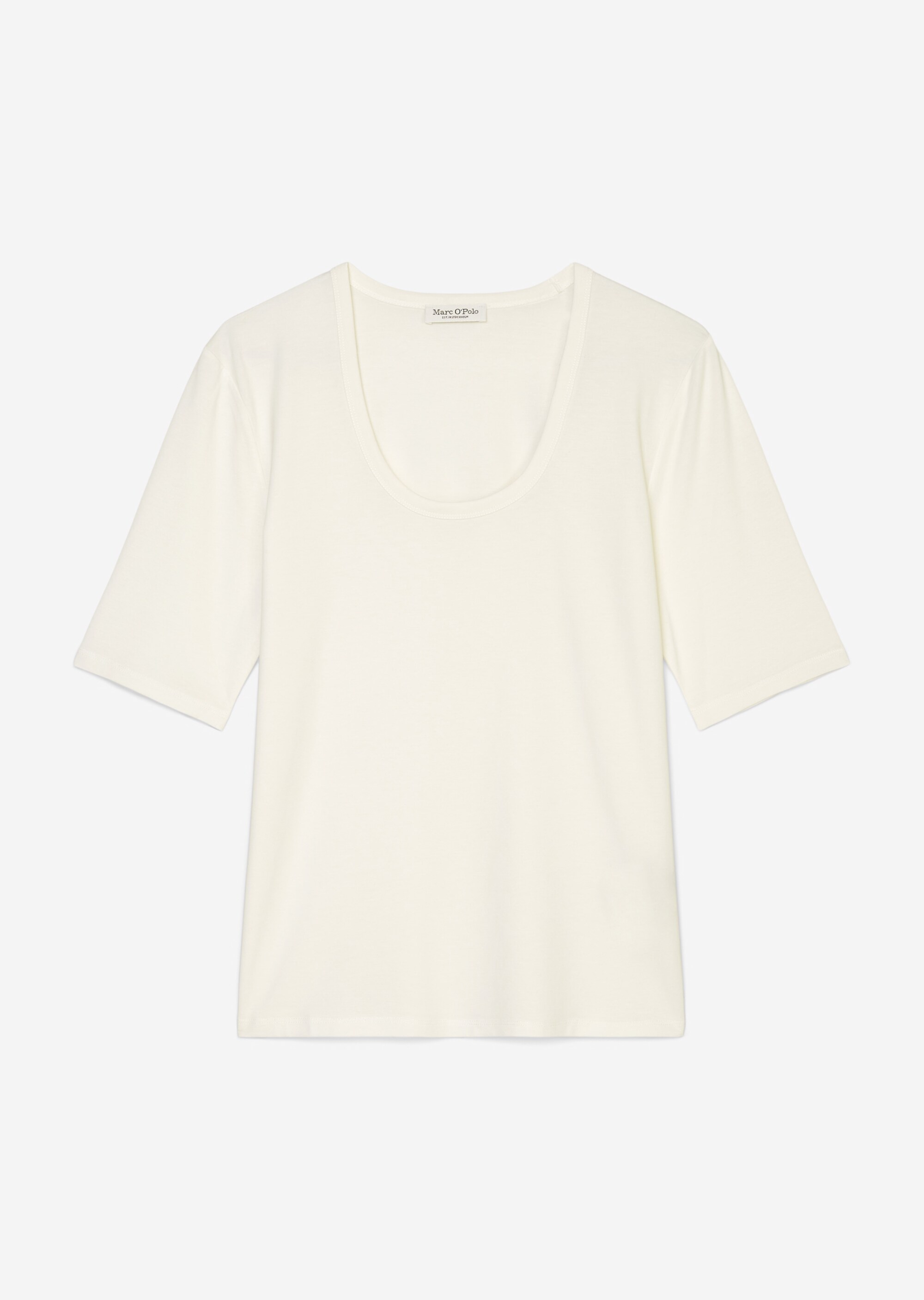 Basic T-Shirt slim aus stretchigem Modal-Organic-Cotton-Jersey