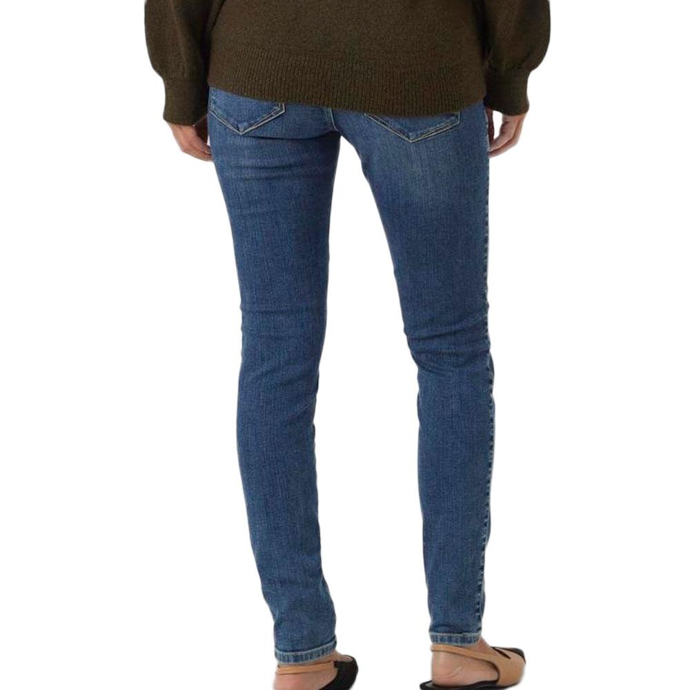 Mamalicious Jeans Regular Fit Bleu Femme Mamalicous Destroyed