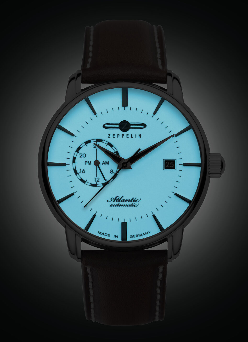 Zeppelin-Automatik-Herrenuhr mit Lederband