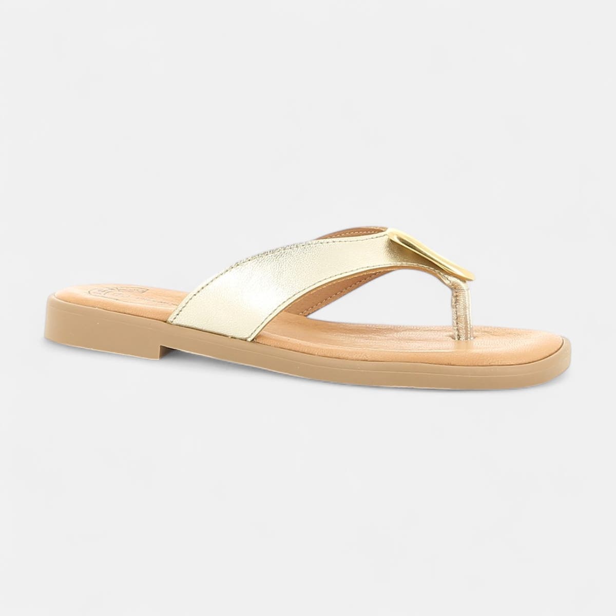 Entre-doigts Femme en cuir or