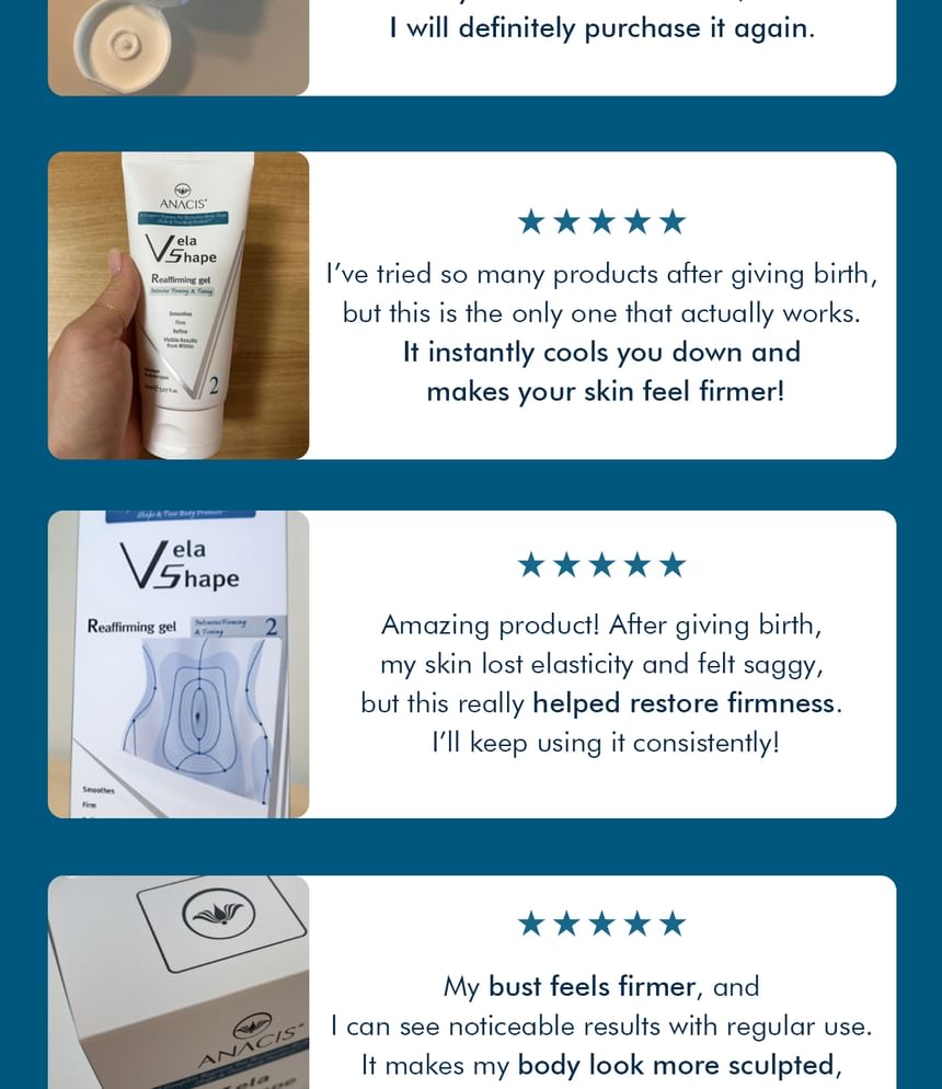 ANACIS - Vela Shape Reaffirming Gel 150ml