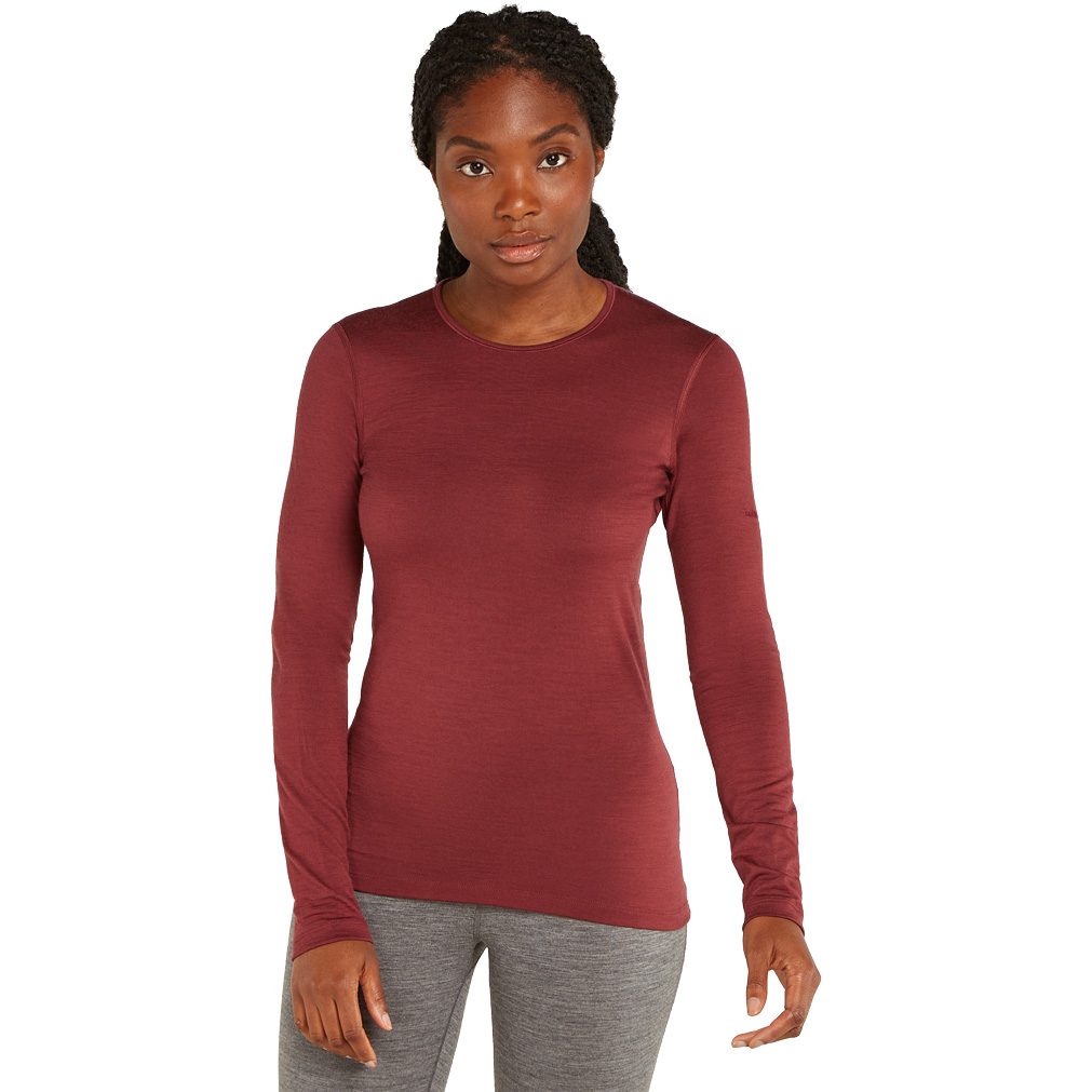 Icebreaker 200 Oasis Crewe Longsleeve Damen port