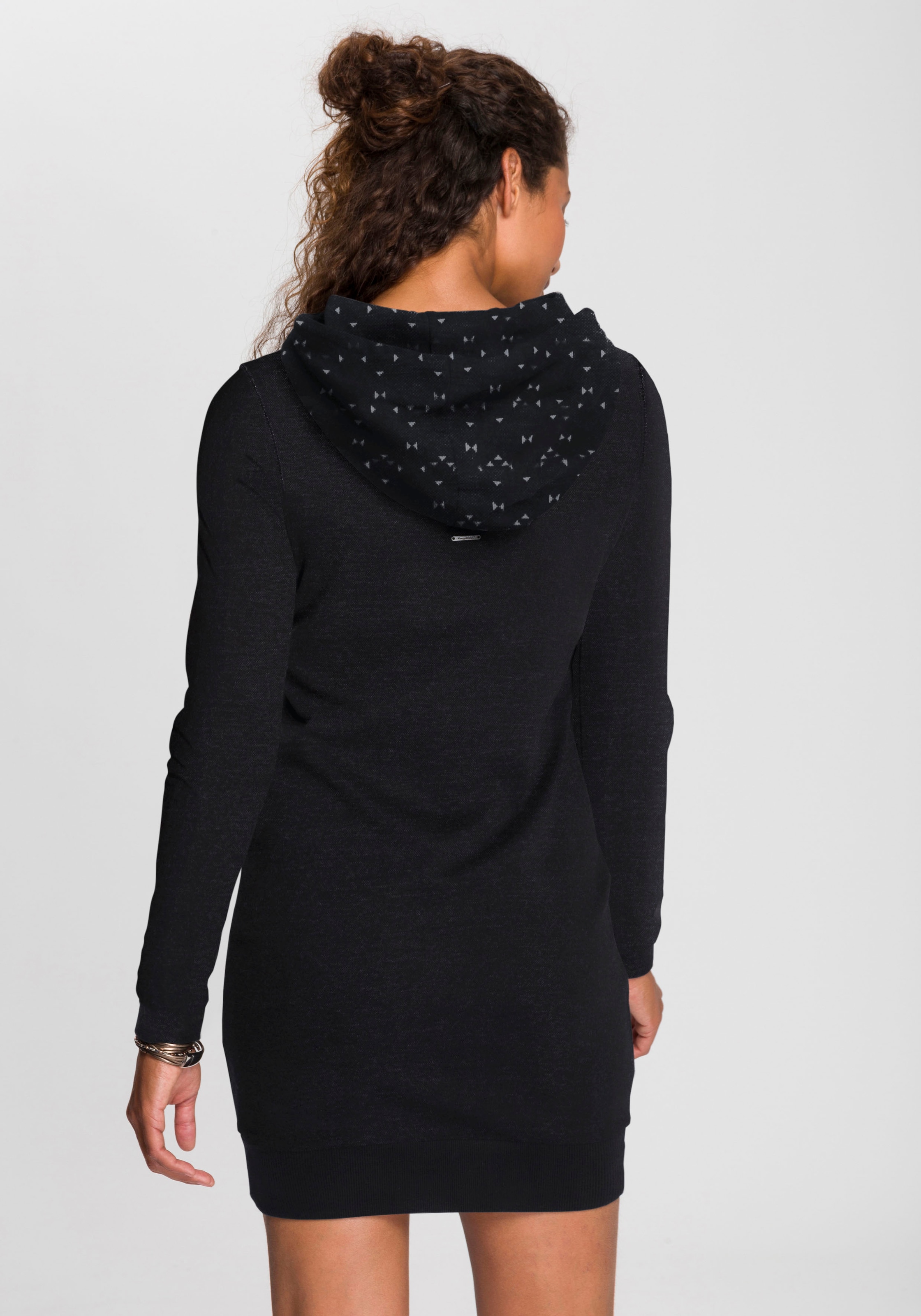 Ragwear Sweatkleid »BESS O« Kängurutasche Hoodie mit Tunnelzug-Kapuze