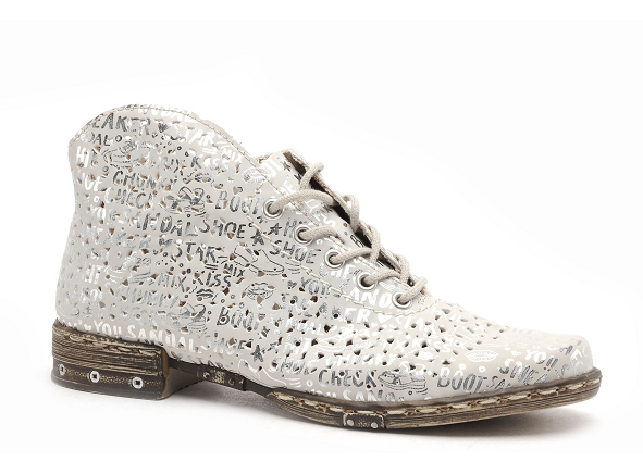 Rieker boots bottine plates femme m1835 argent