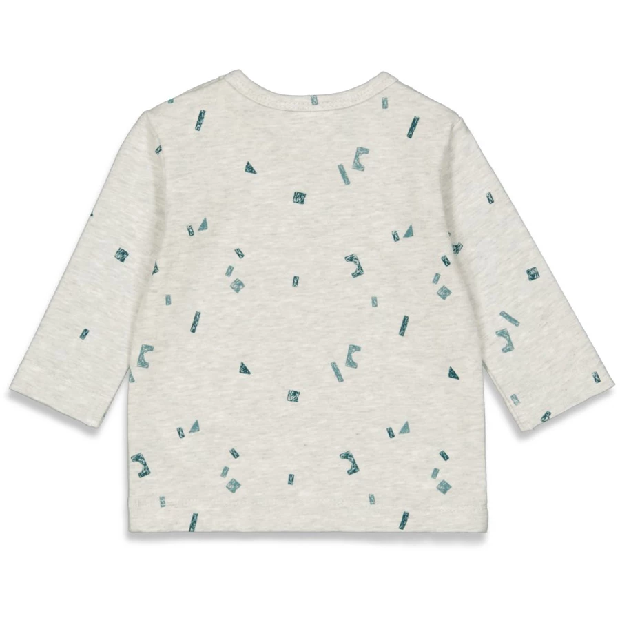 Feetje Langarmshirt Family Grijs Melange