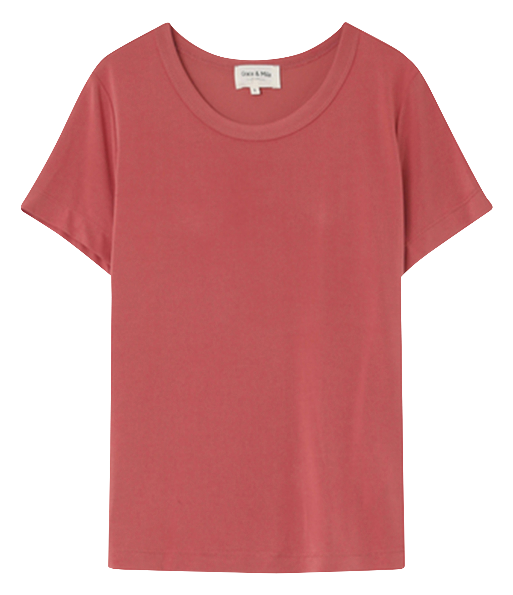 NELL - Tee-shirt droit manches courtes | Rose