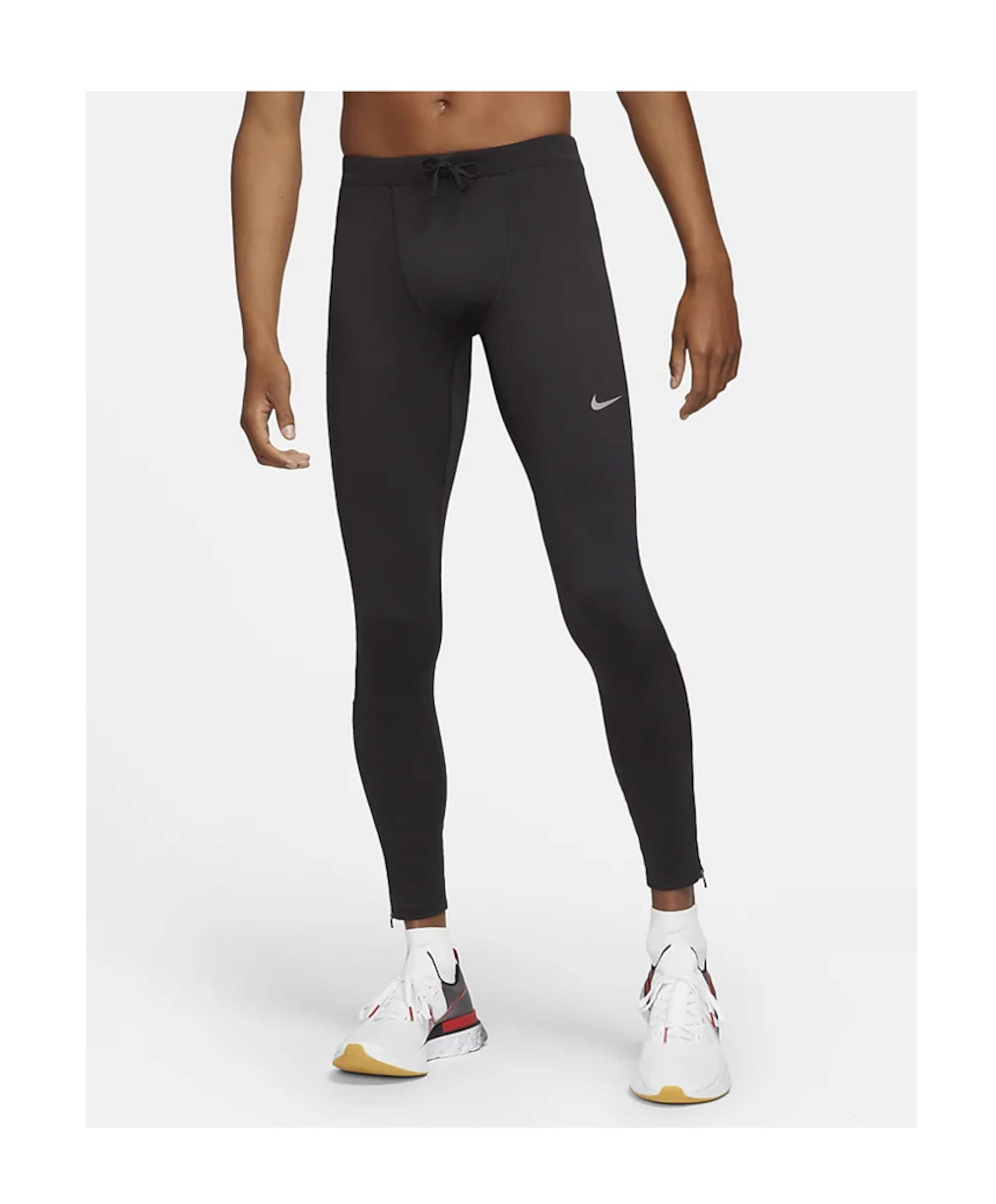 Nike Nike Dri-fit Challenger Men's Runni heren tights zwart
