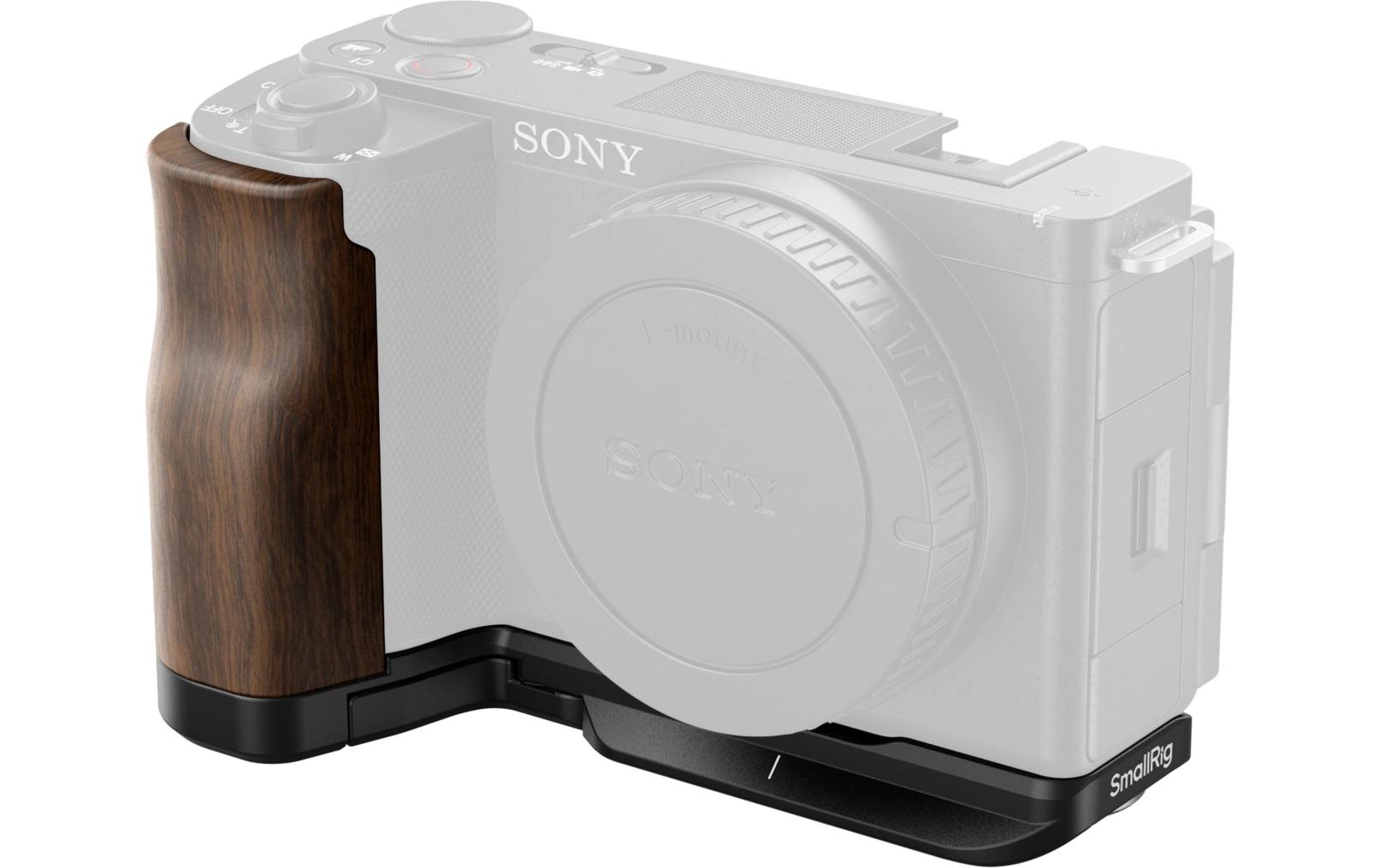 L-Winkel mit Holzgriff für Sony ZV-E10 IIEin ergonomisch geformter Holzgriff