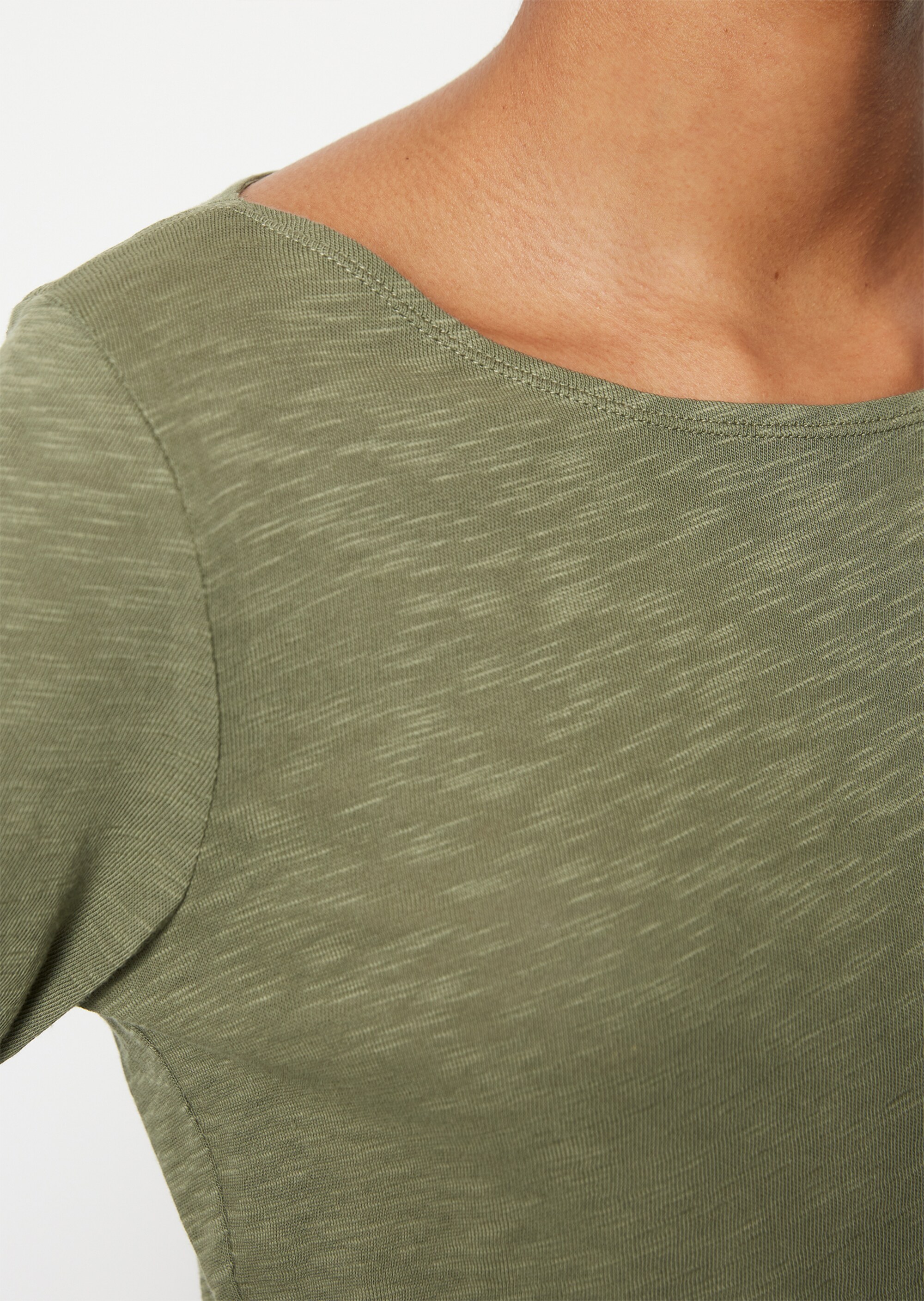 Longsleeve regularaus Slub Jersey