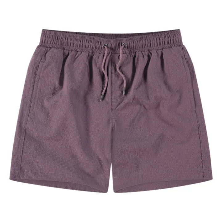 Beachlife Short de bain Rayé Seersucker | Violet