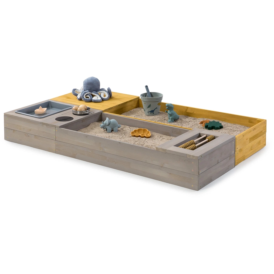 MUDDY BUDDY® Sandkasten Flexy Style, warmgrau-ocker