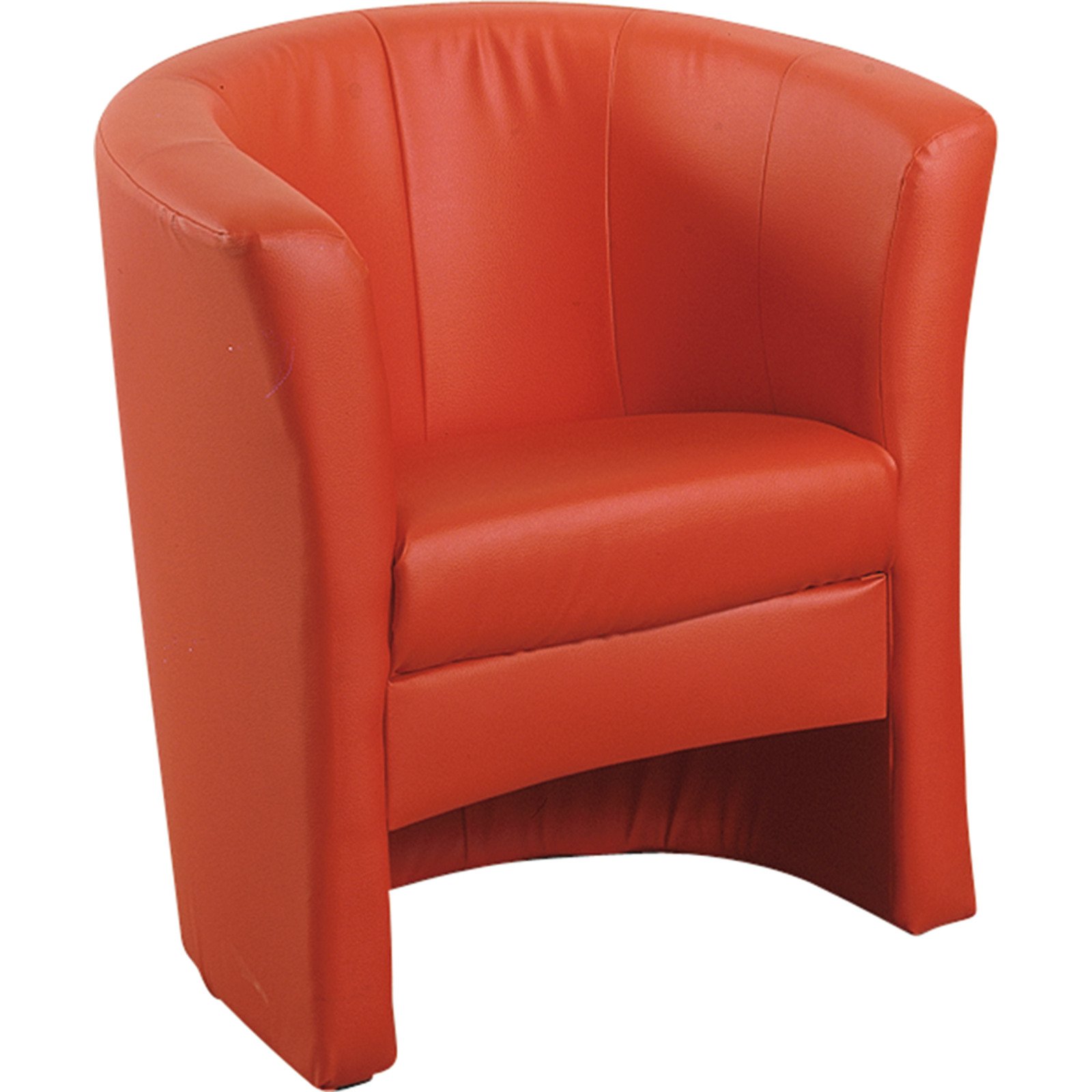 Clubsessel Bob Kunstleder rot