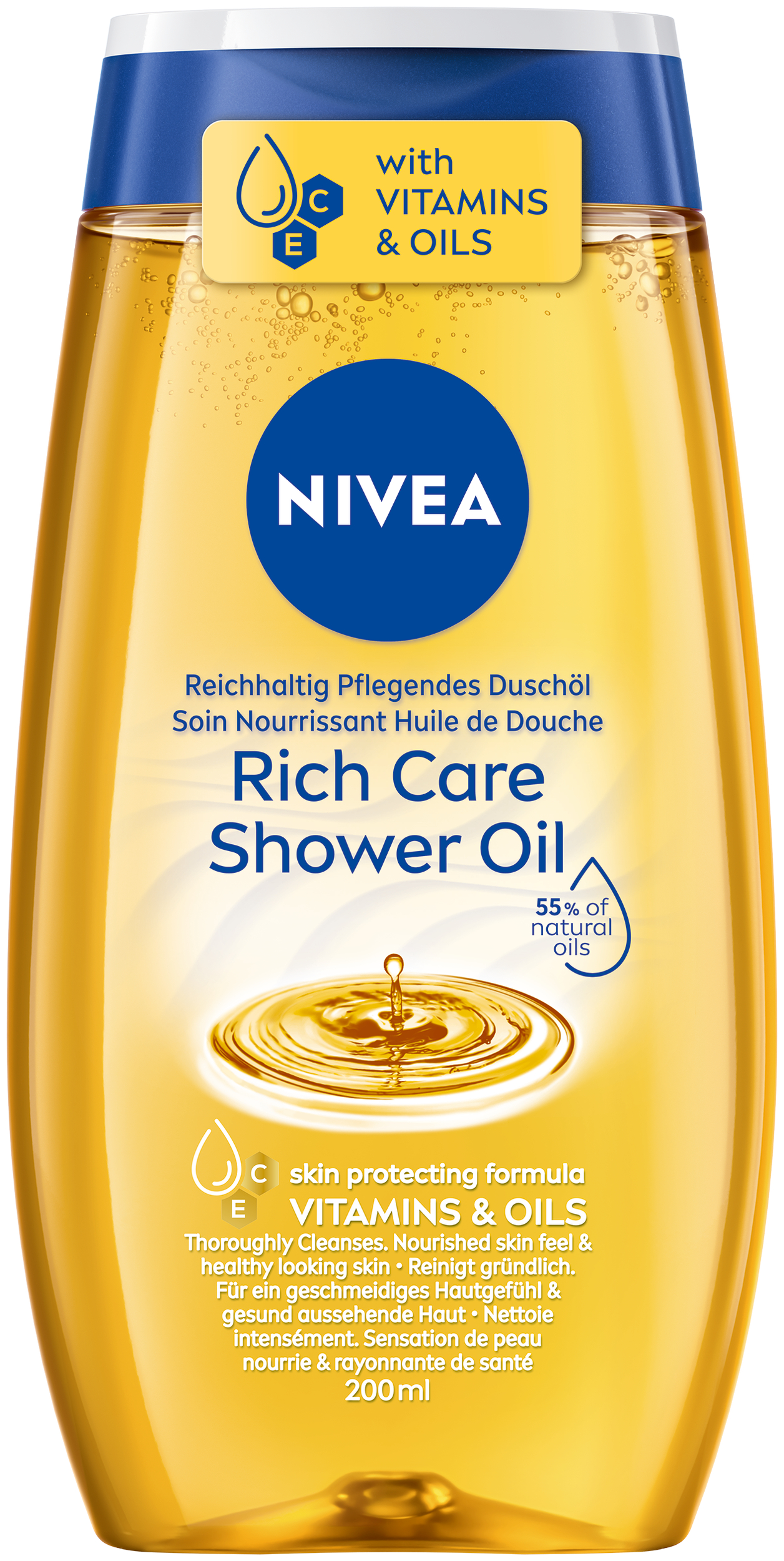 Nivea Duschöl Öl Natural Fl 200 ml