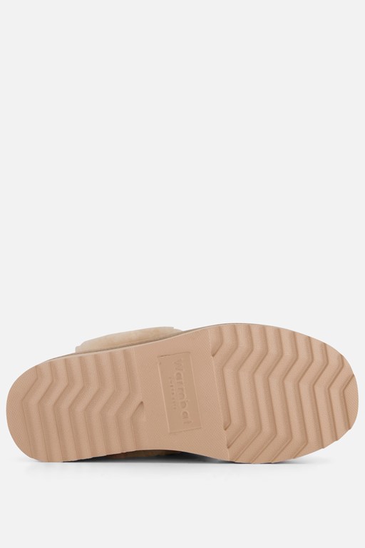Warmbat Flurry Plateau Pantoffels beige Suede