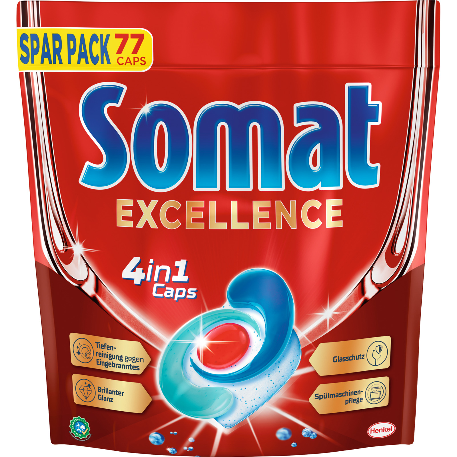 Somat Excellence 4 in 1 Geschirrspülcaps 77 Stück