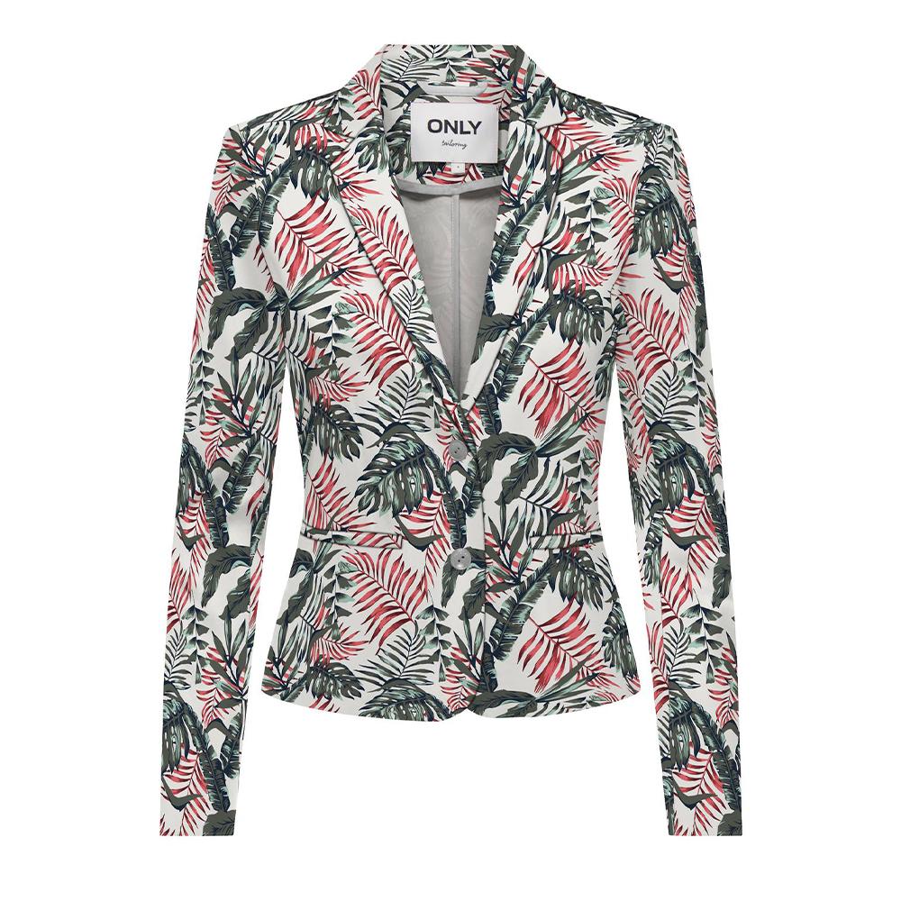 Only Blazer Écru/Kaki/Rouge Femme Only Tadia