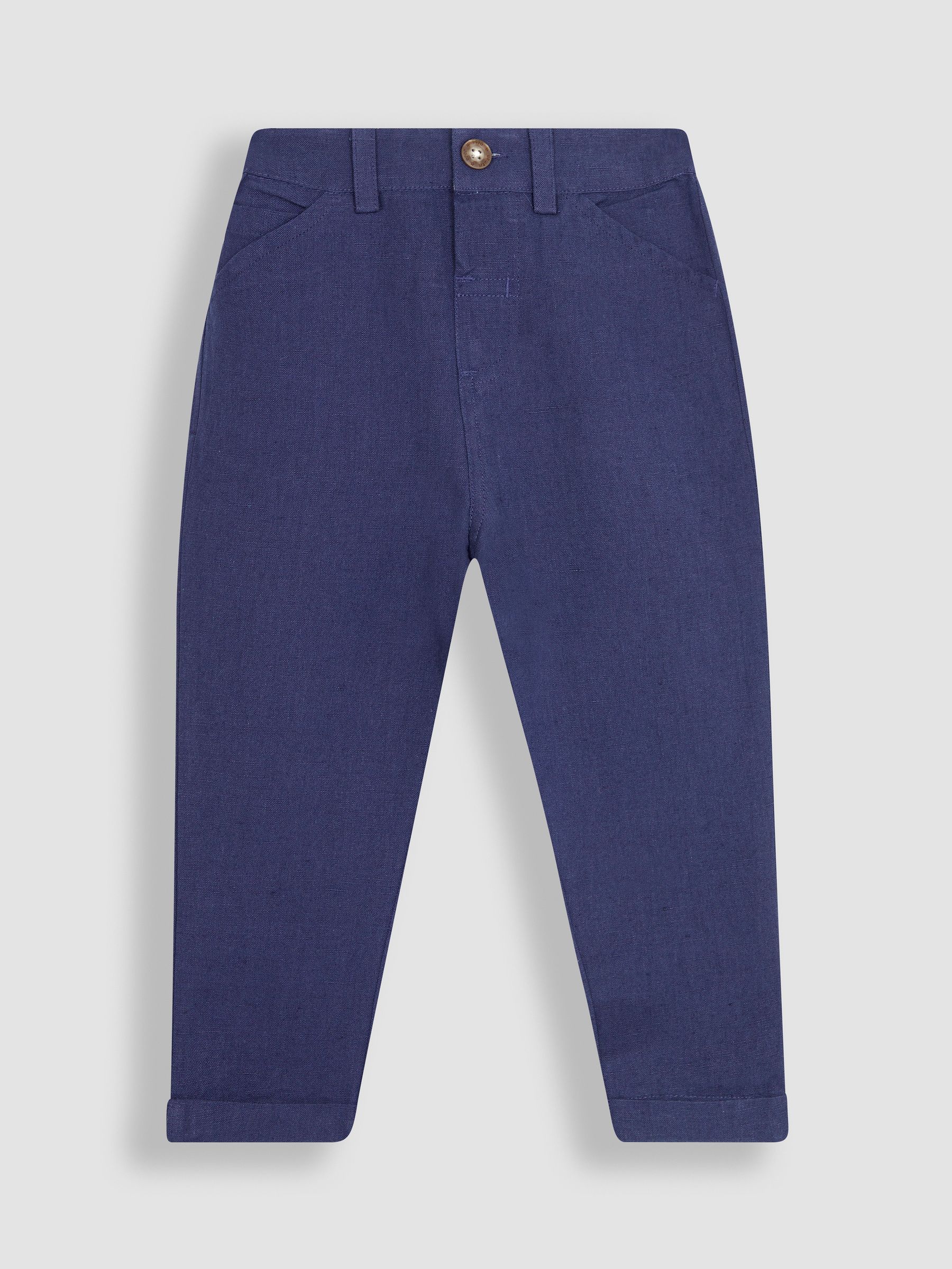 JoJo Maman Bébé 2-delige Eid-set van geborduurd overhemd zonder kraag plus broek