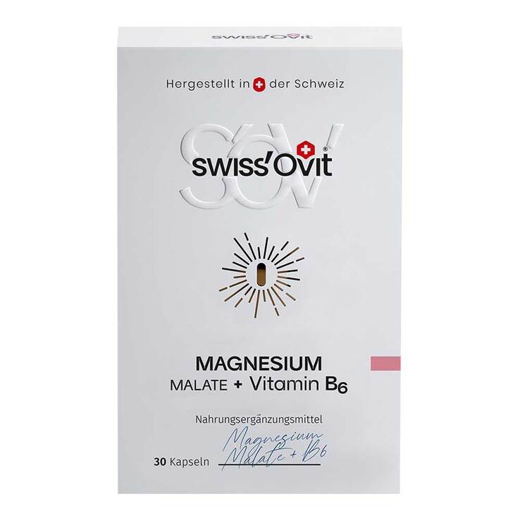 Swissovit Magnesium Malat + Vitamin B6 Kapseln, 30 St
