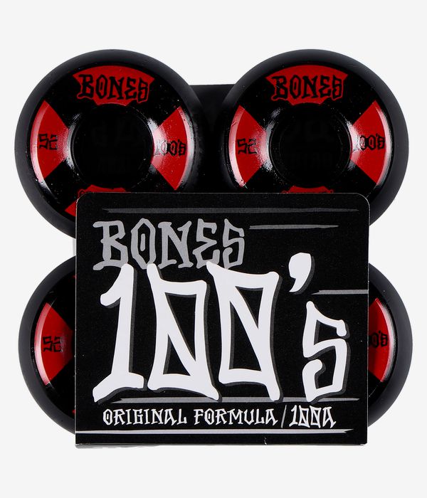 Bones 100's-OG #4 V5 Rollen (black red) 52mm 100A 4er Pack