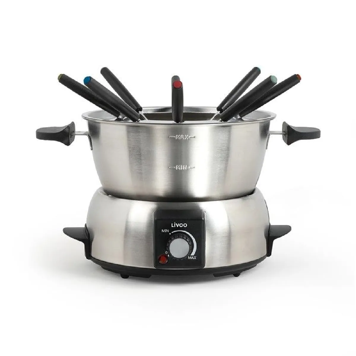 Livoo Fondue Électrique INOX 8 Personnes