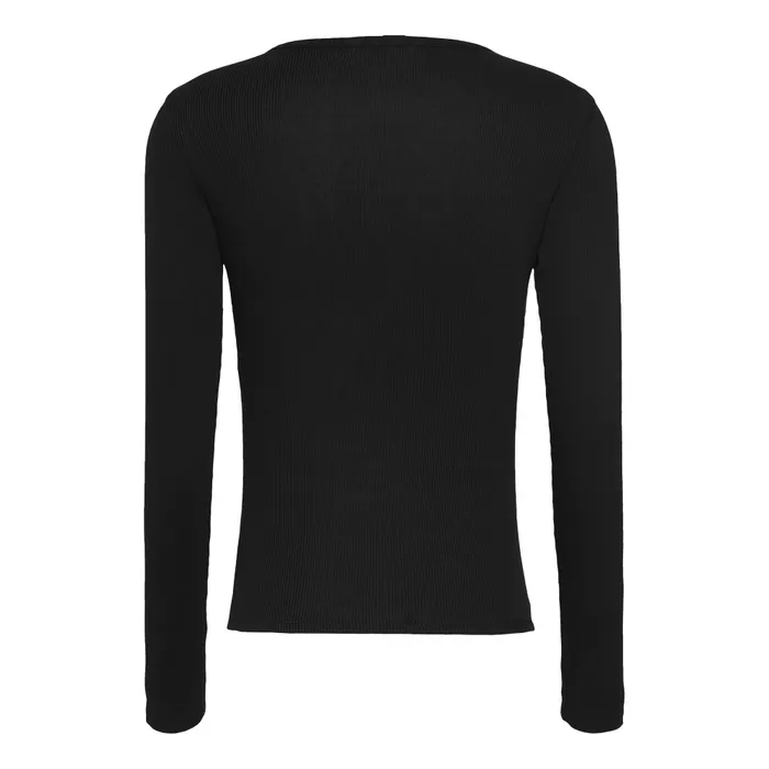 Tommy Hilfiger Slim Button Rib Longsleeve Shirt Dames