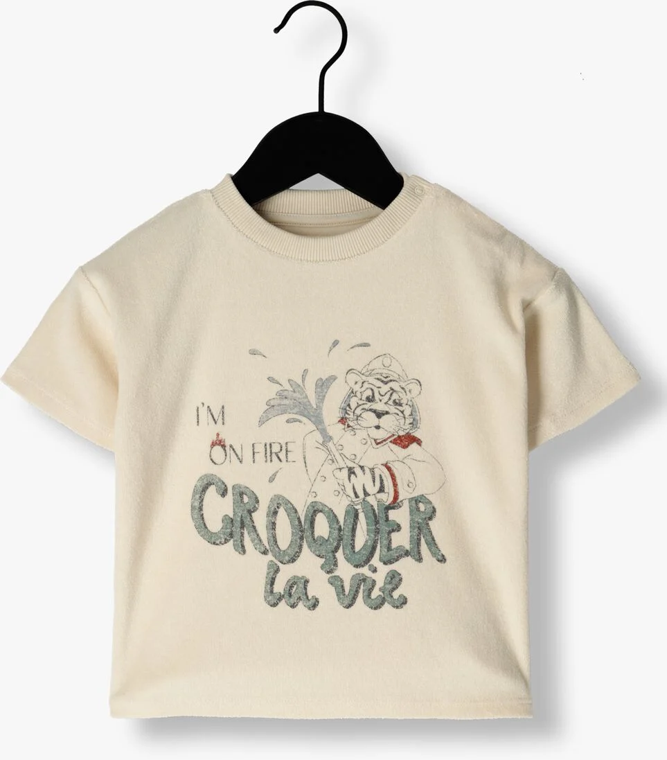 KONGES SLOJD beige konges slojd t-shirt itty tee gots