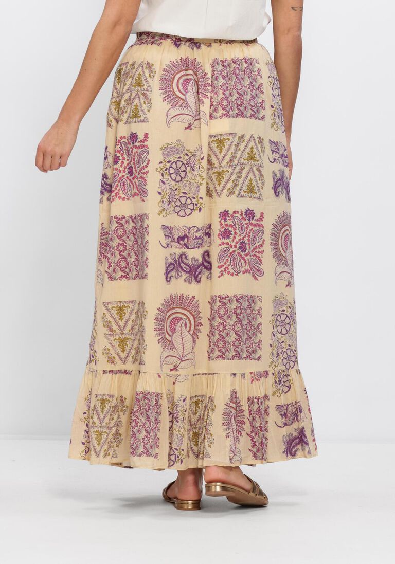 creme antik batik maxirok jane skirt