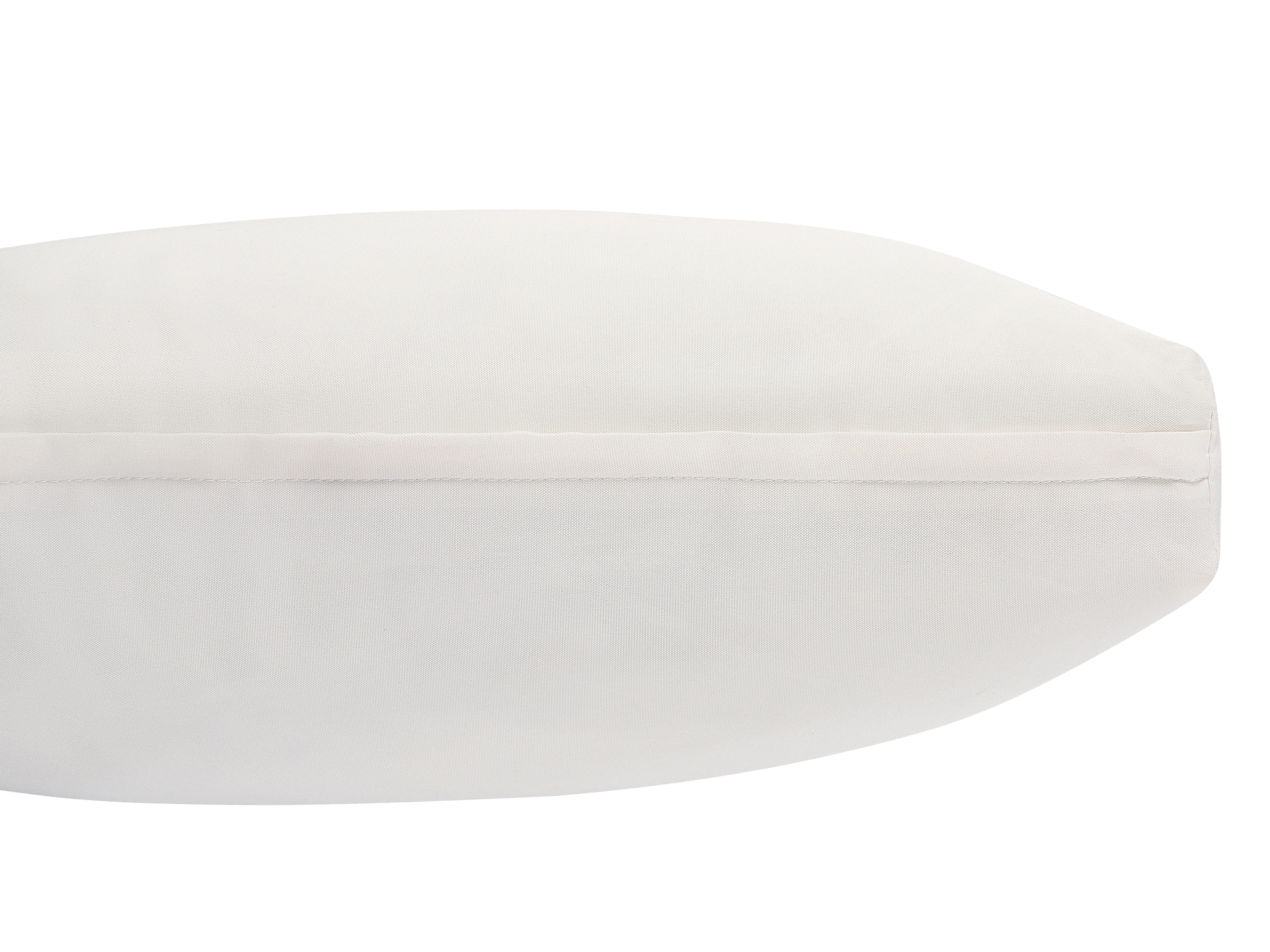 Loungeset met tafel 4-zits CREMONA linkszijdig Acaciahout Gebroken wit