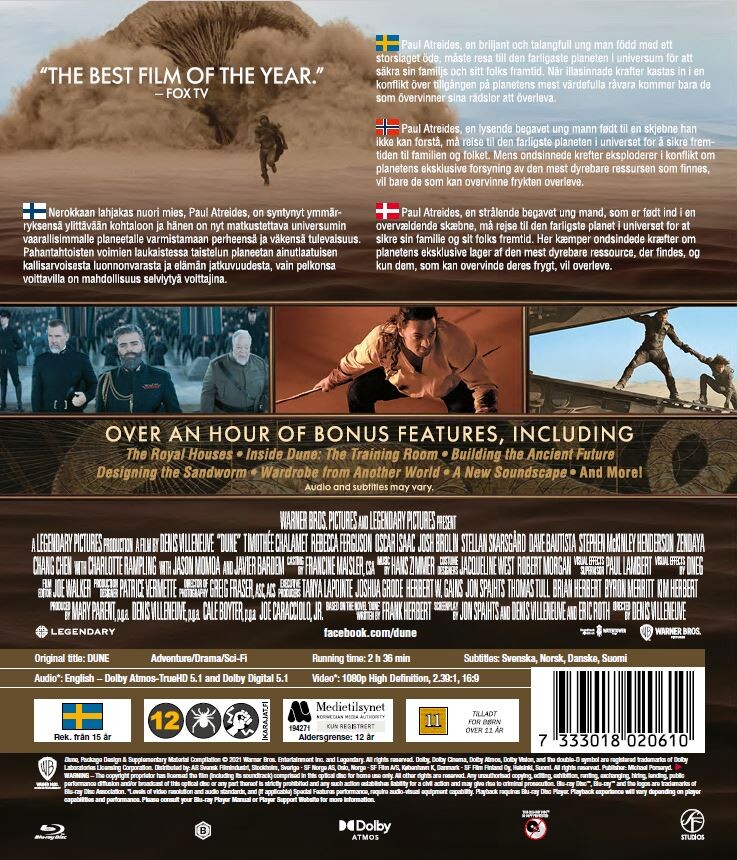 Dune - Part 1 - 2021 - Blu-Ray