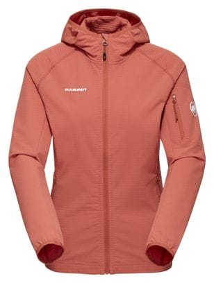 Veste Polaire Femme Mammut Madris Light Hooded Corail
