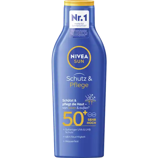 Schutz & Pflege Sonnenmilch LSF 50+