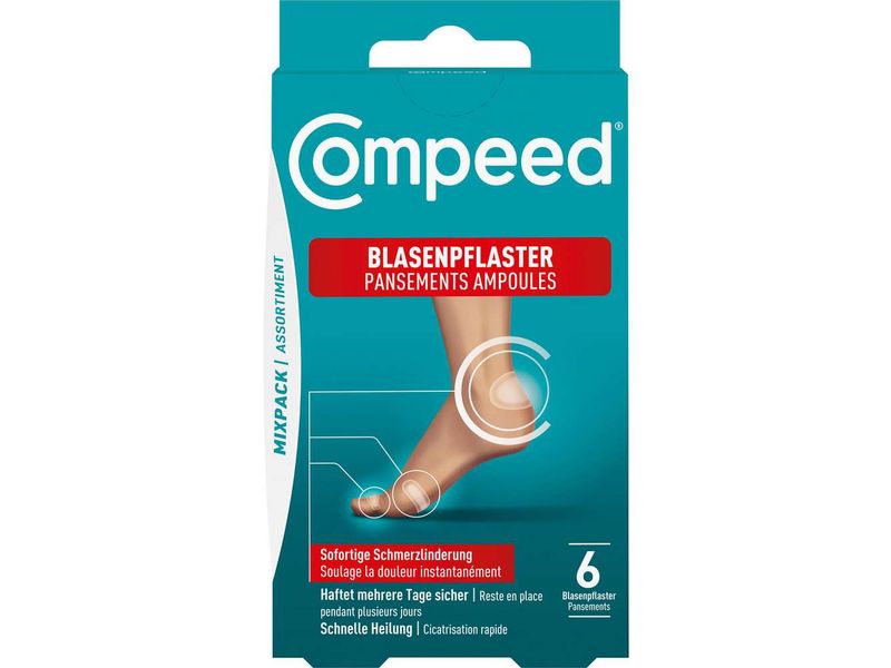 Compeed Blasenpflaster Mixpack 6 Stück Blasenpflaster Set