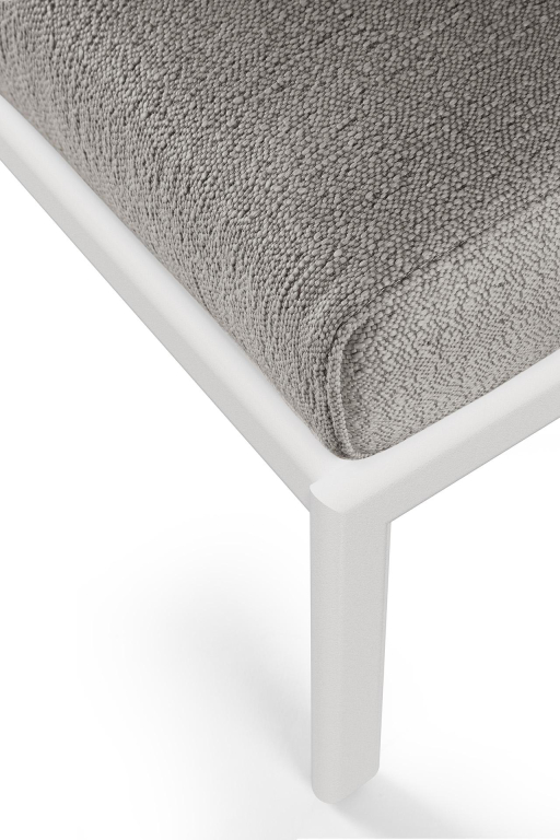 Ethnicraft Jack outdoor voetenbank aluminium Off white