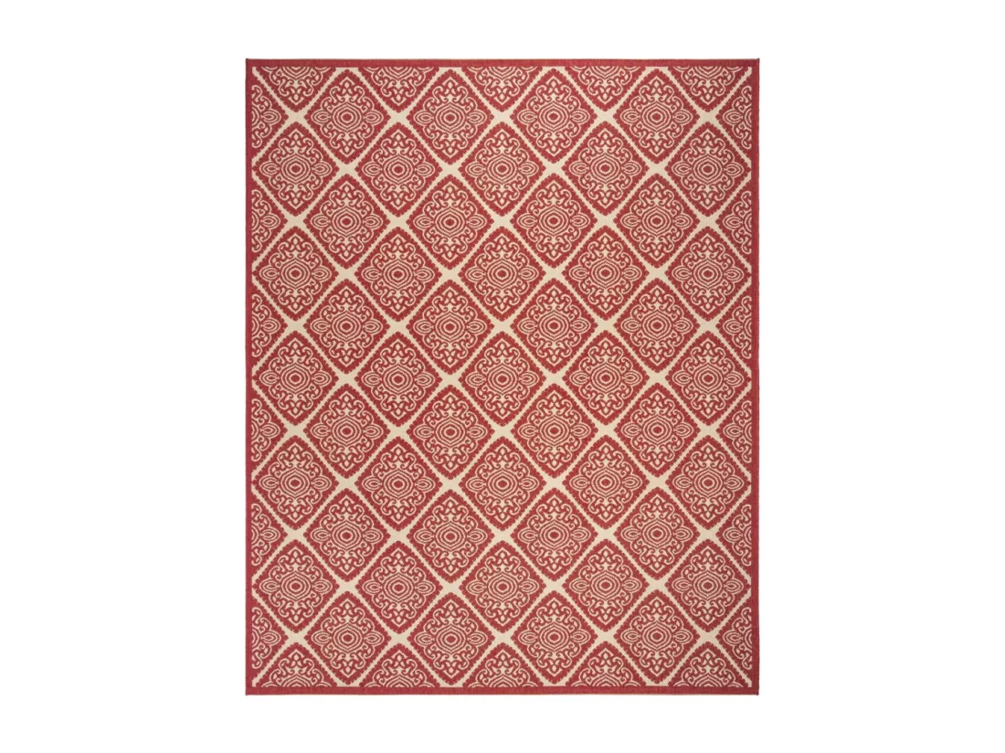 Tapis Red & Creme 122 X 183 cm - Salina