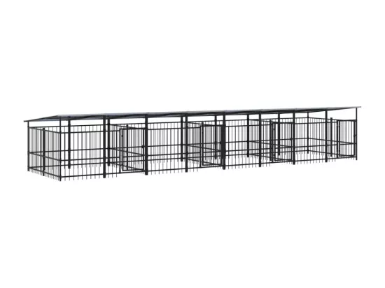 Chenil cage enclos pac noire 782 x 198 x 128 cm 02_0041744