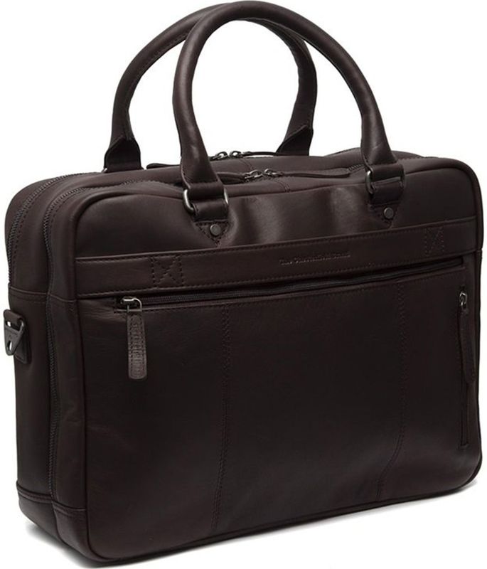 The Chesterfield Brand - Boston - Schoudertas - Bruin - Laptoptas 15 inch