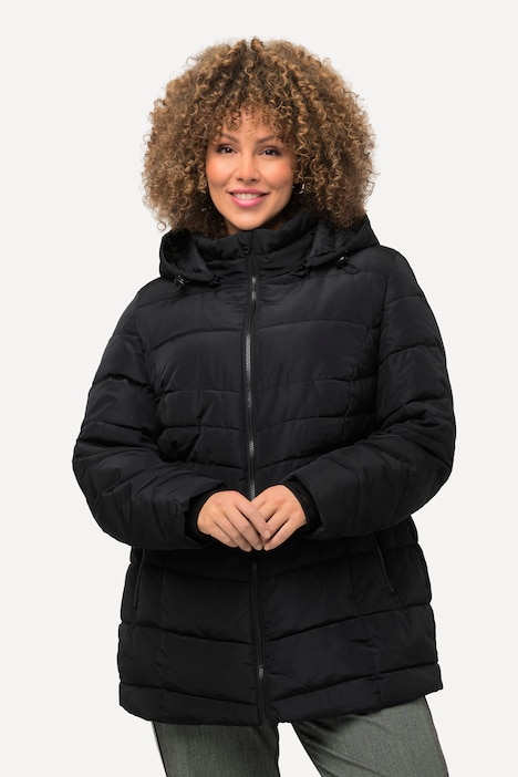 Steppjacke, mit abnehmbarer Kapuze, wasserabweisend