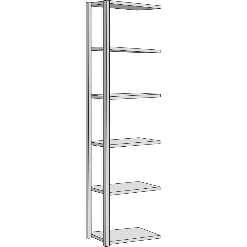 Rayonnage MODULO - Module spécial petits produits - Extension A