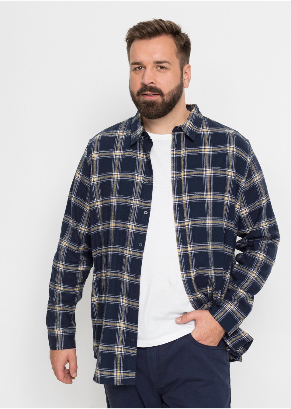 Chemise manches longues en flanelle
