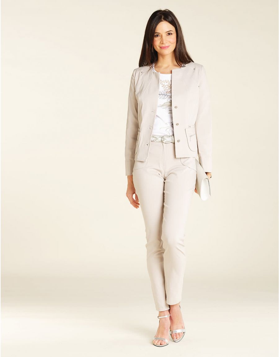 Pantalon 7/8e beige