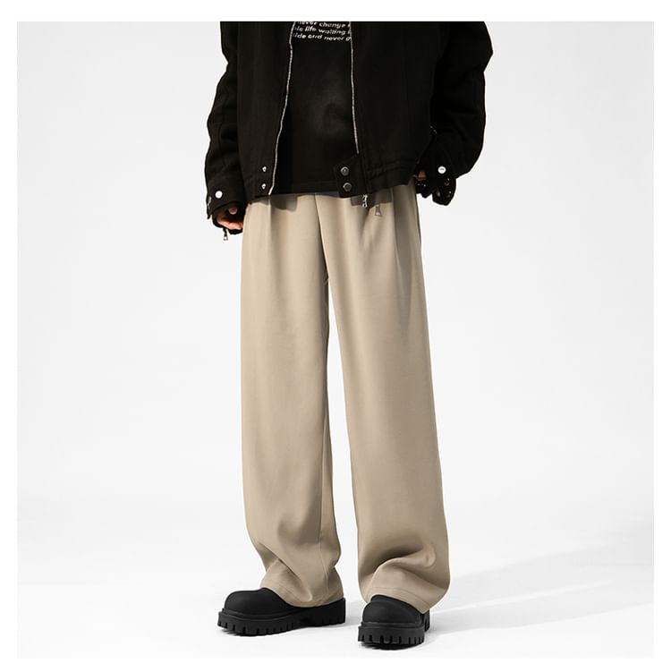 Bay Go Mall - Mid Rise Plain Loose Fit Broek