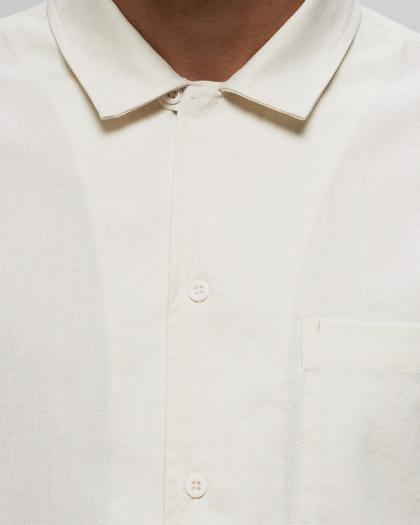 ØLÅF COTTON LINEN SS SHIRT